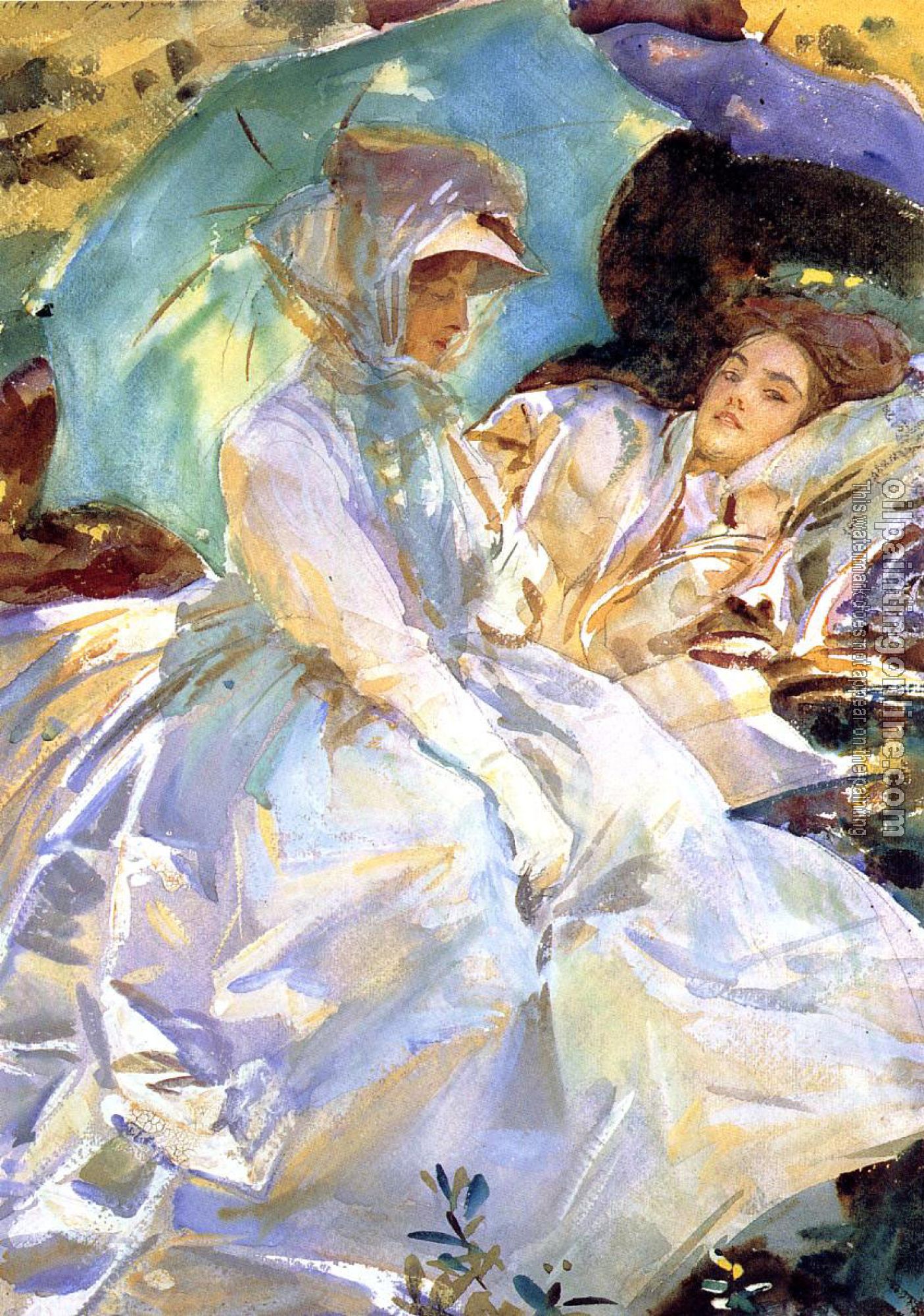 Sargent, John Singer - Simplon Pass,Reading